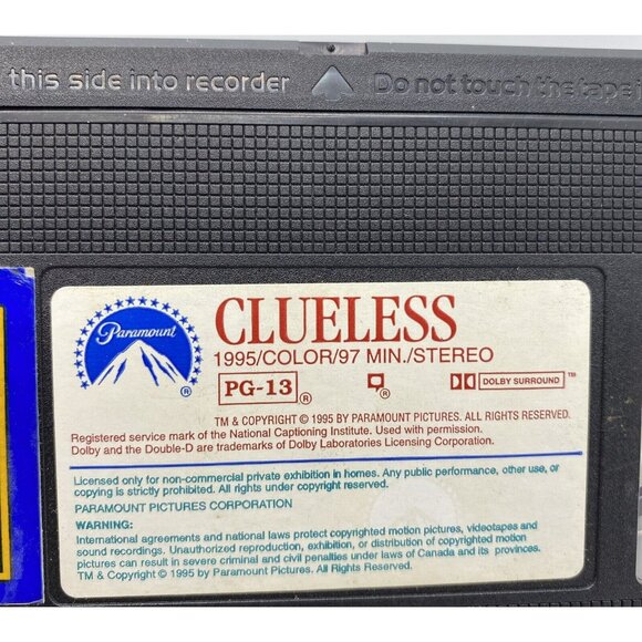 Blockbuster Video Clueless VHS Rental Store Movie Clamshell Case - Picture 11 of 15